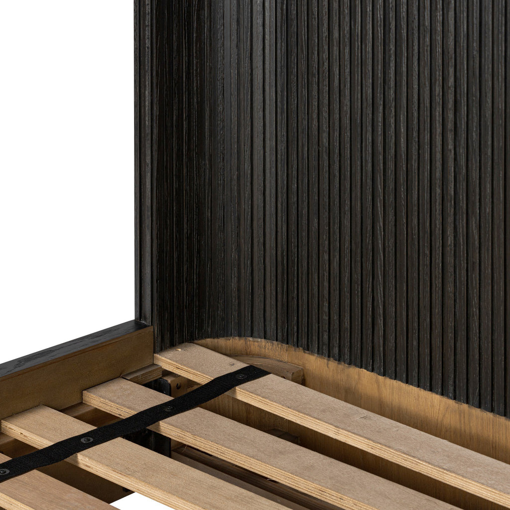 Fletcher Bed - Distressed Black | Queen