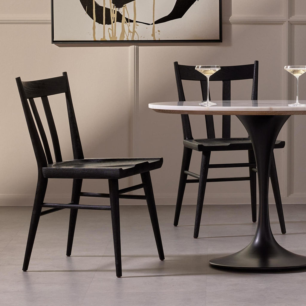 Gregory Dining Chair - Black Oak