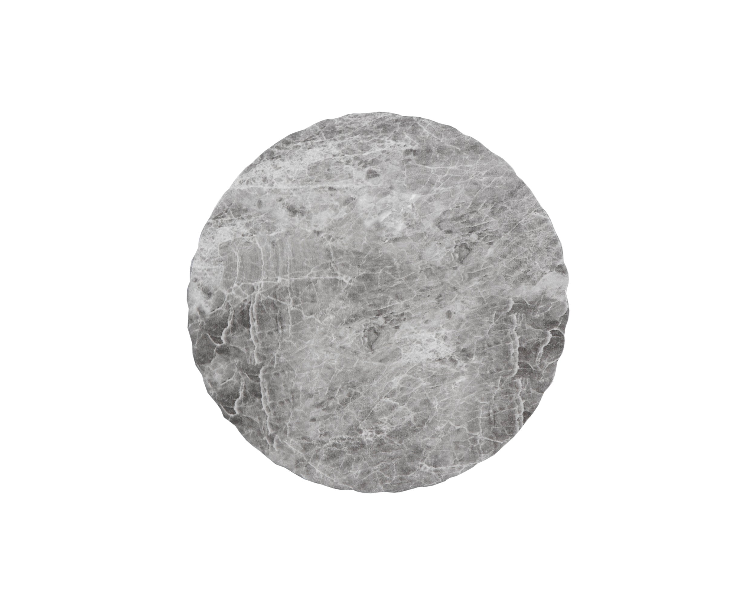 Cara End Table - Marble Look - Grey