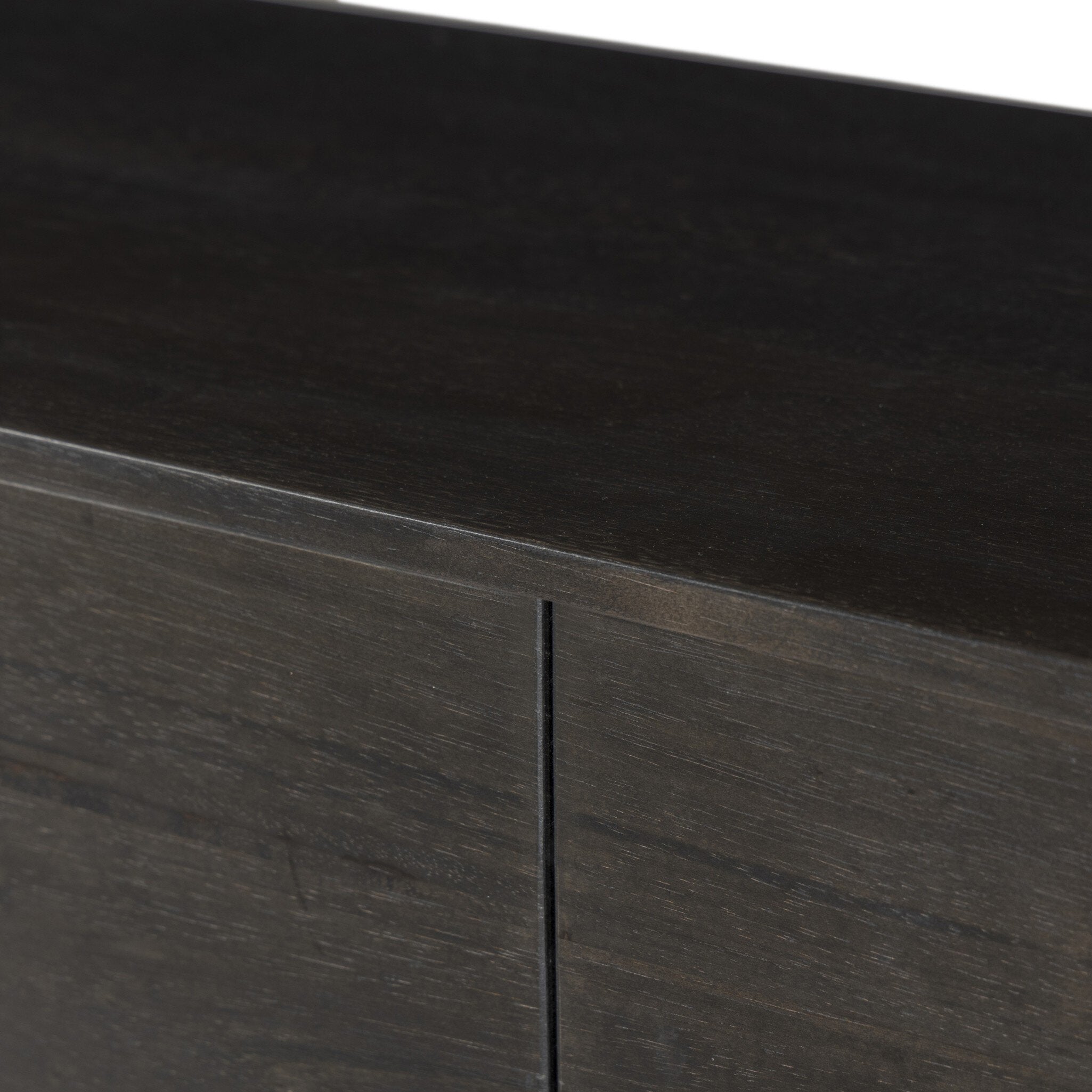 Reza Media Console - Worn Black Parawood