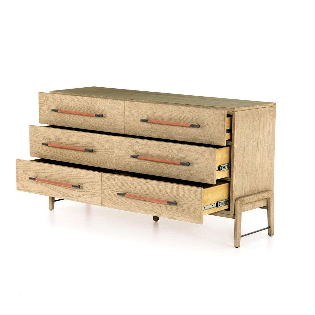 Rosedale 6 Drawer Dresser - Yucca Oak Veneer