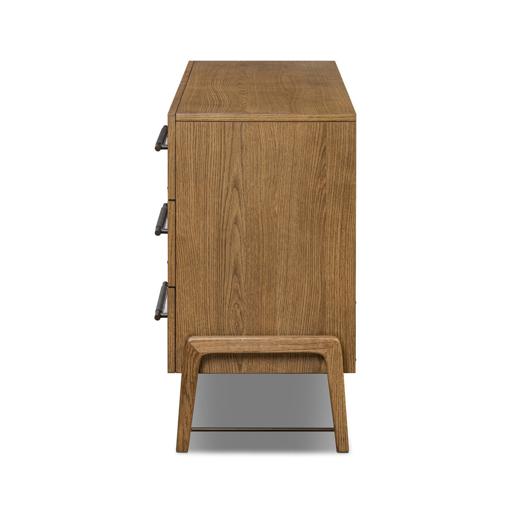 Rosedale 6 Drawer Dresser - Amber Oak Veneer