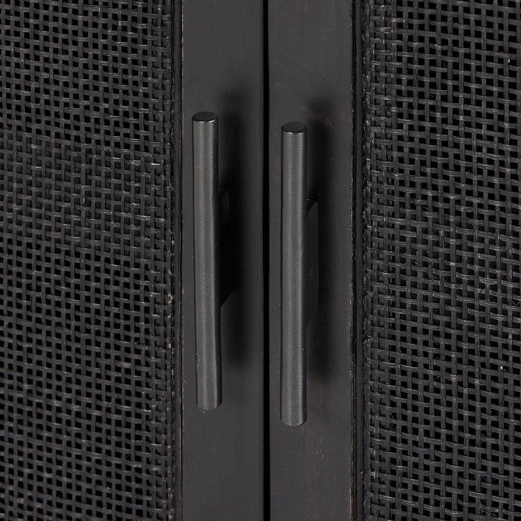 Caprice Bar Cabinet - Black Wash Mango