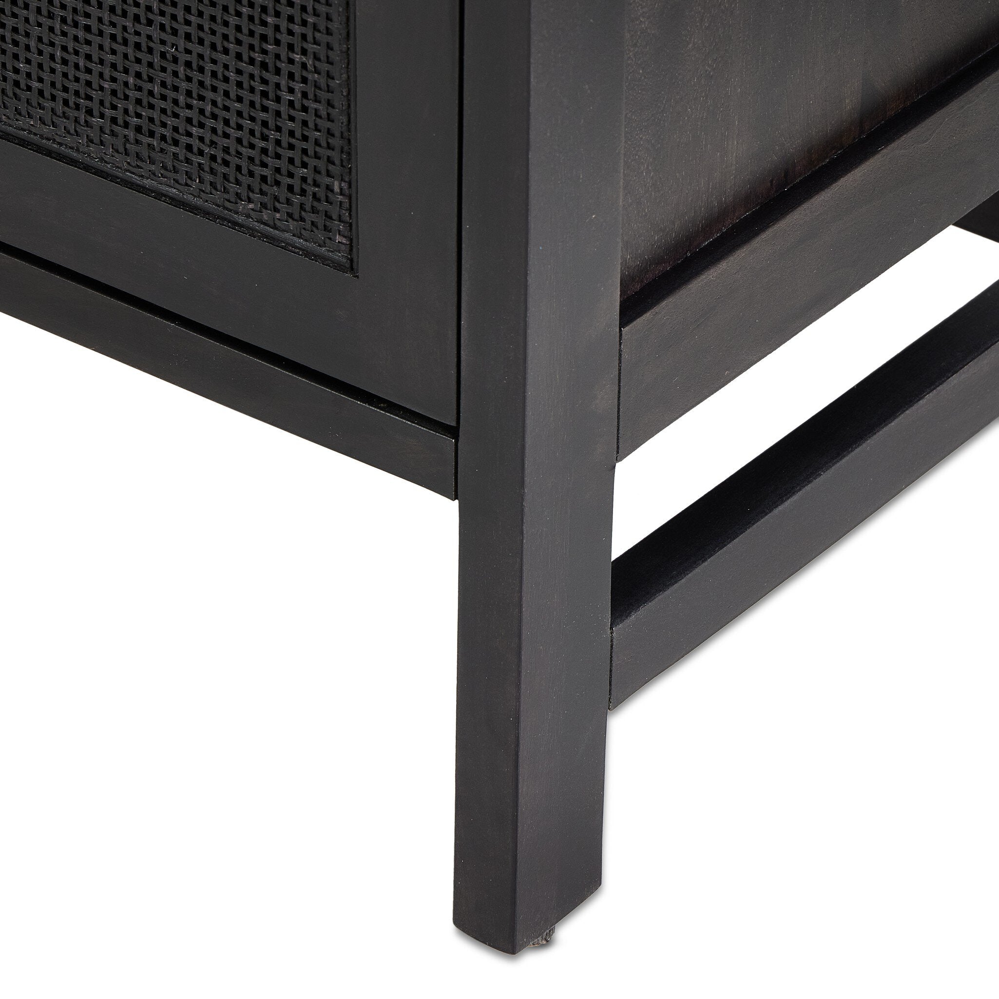 Caprice Bar Cabinet - Black Wash Mango