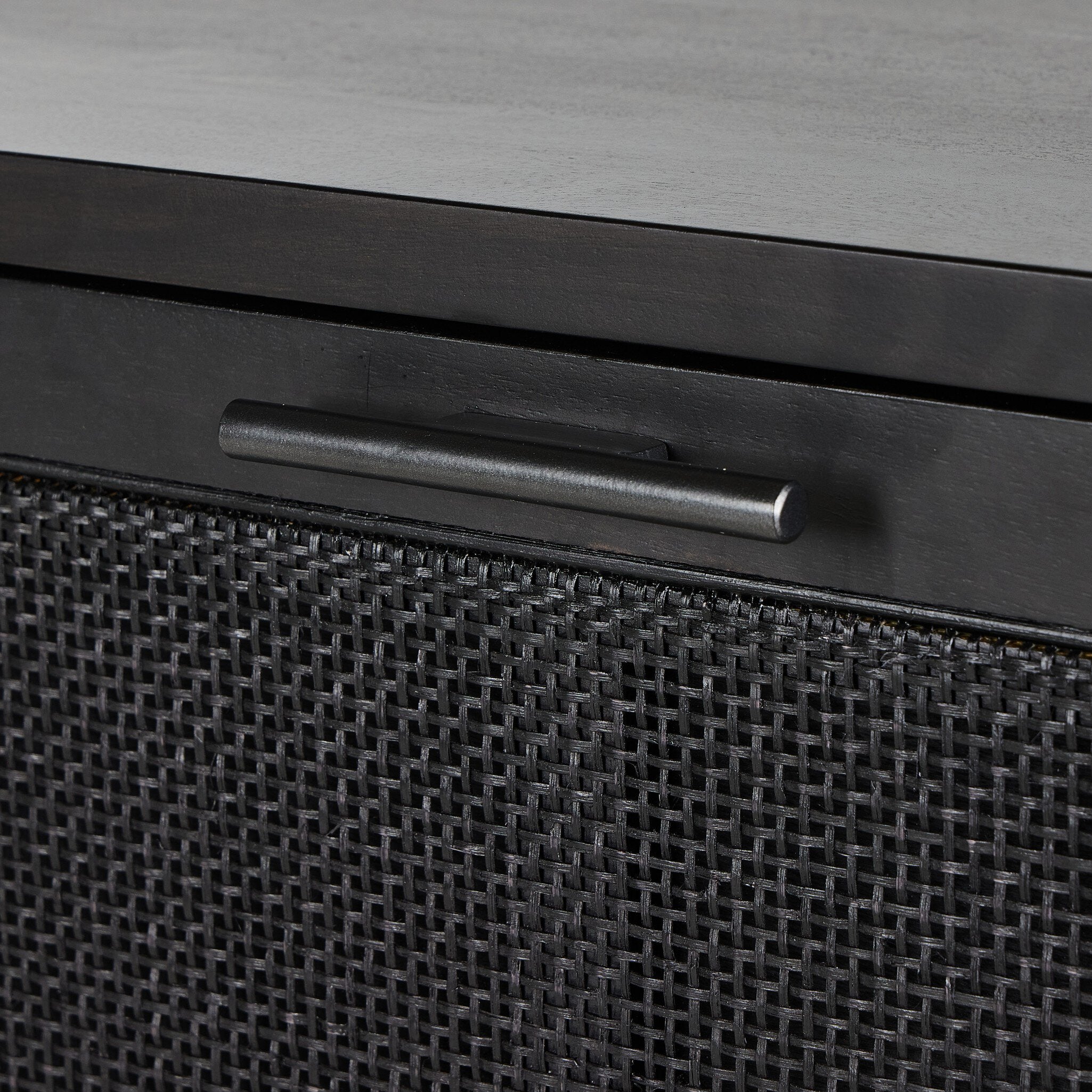 Caprice Bar Cabinet - Black Wash Mango
