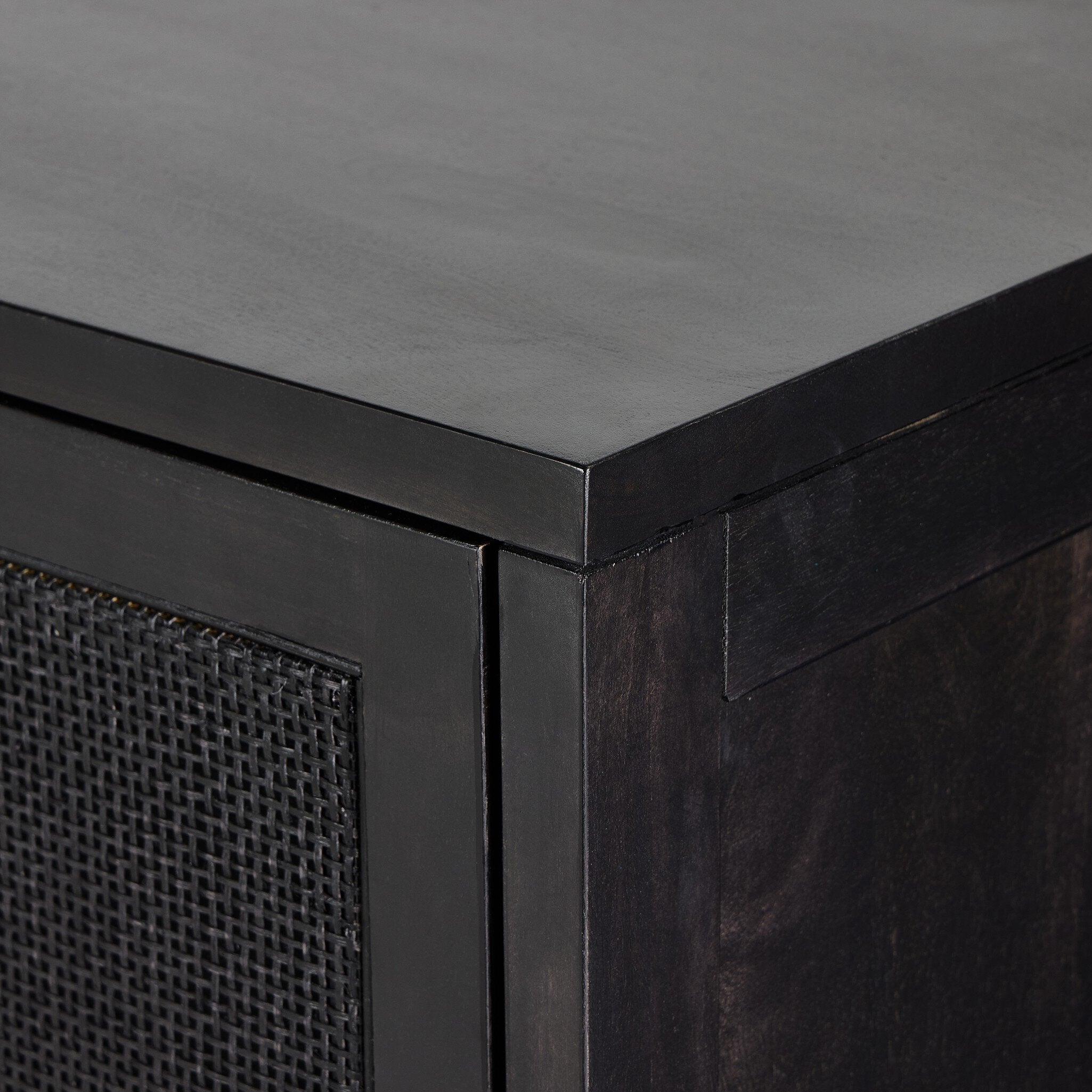 Caprice Bar Cabinet - Black Wash Mango