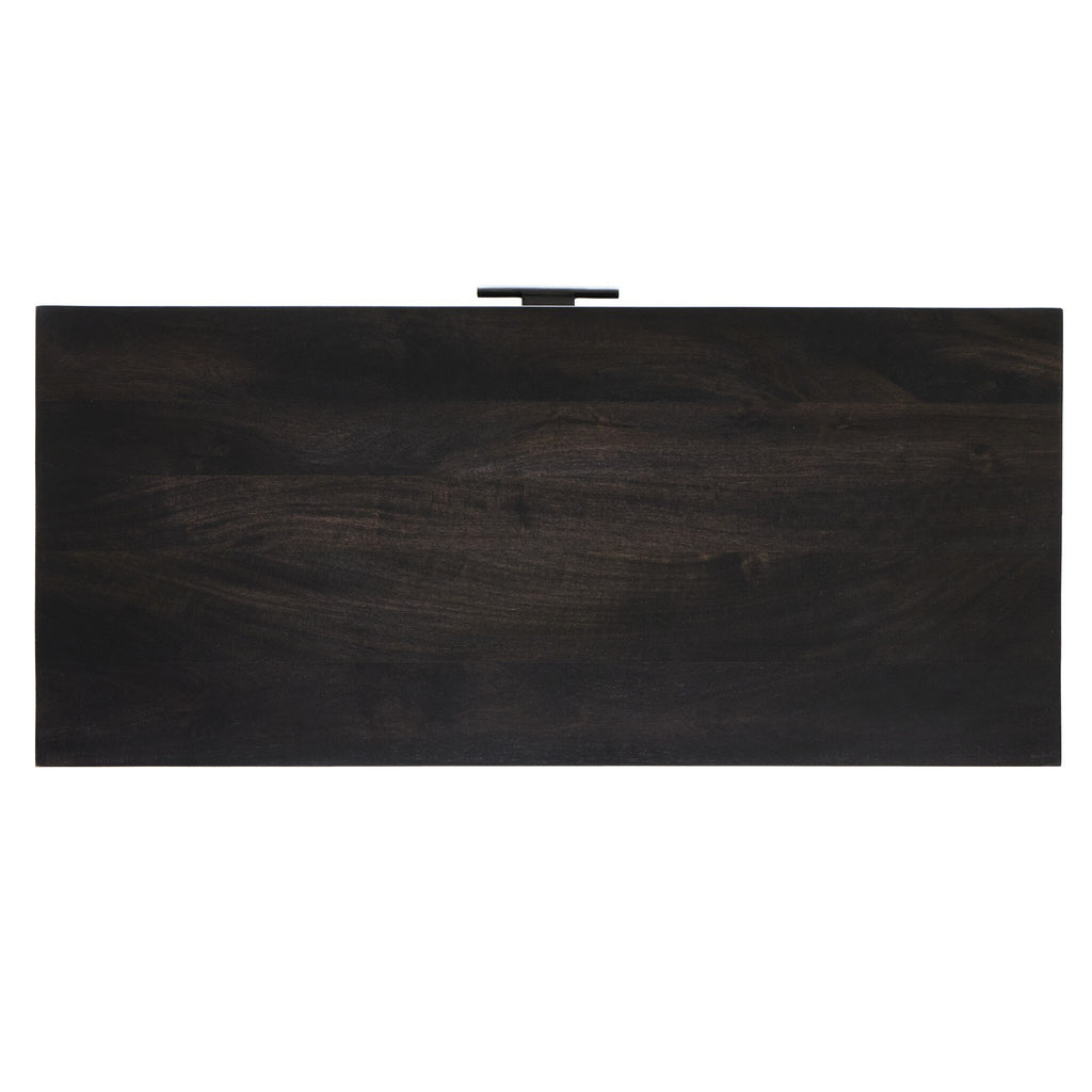 Caprice Bar Cabinet - Black Wash Mango