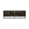 Kelby Media Console - Carved Vintage Brown