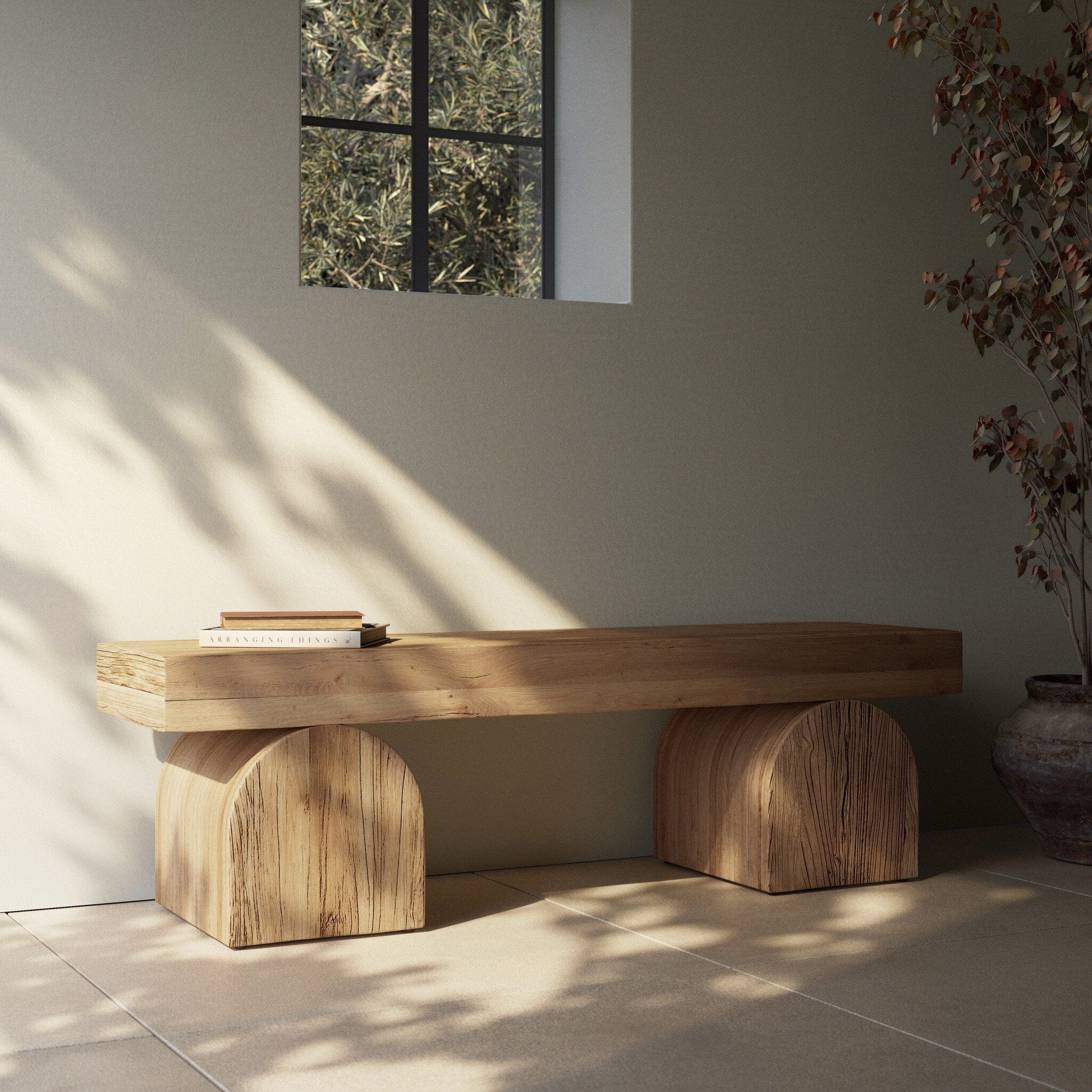 Keane Bench - Reclaimed Natural Elm