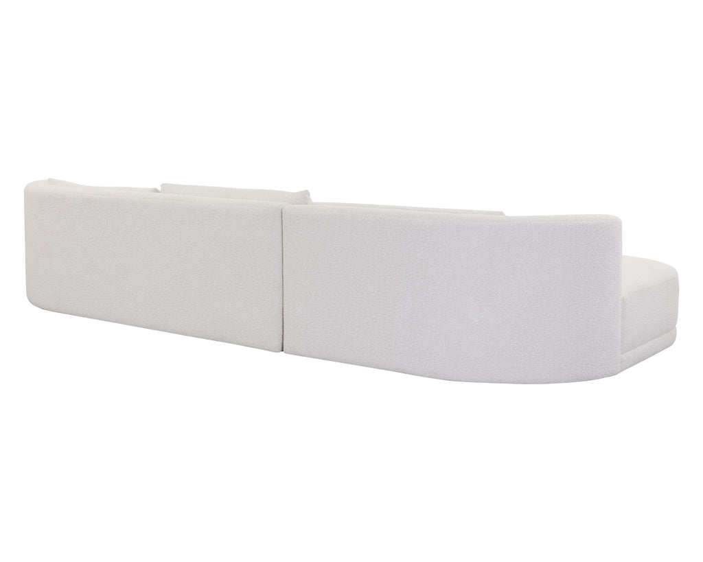 Laken Sofa Chaise - Laf - Copenhagen White