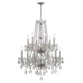 Traditional Crystal 26.5'' Swarovski Spectra Crystal Polished Chrome Chandelier