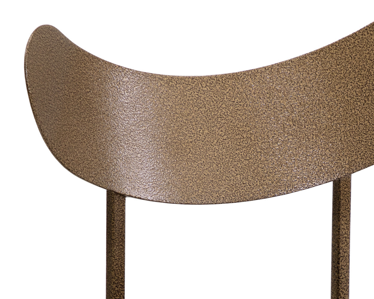 Gibbons Dining Chair - Antique Brass - Charcoal Black Leather