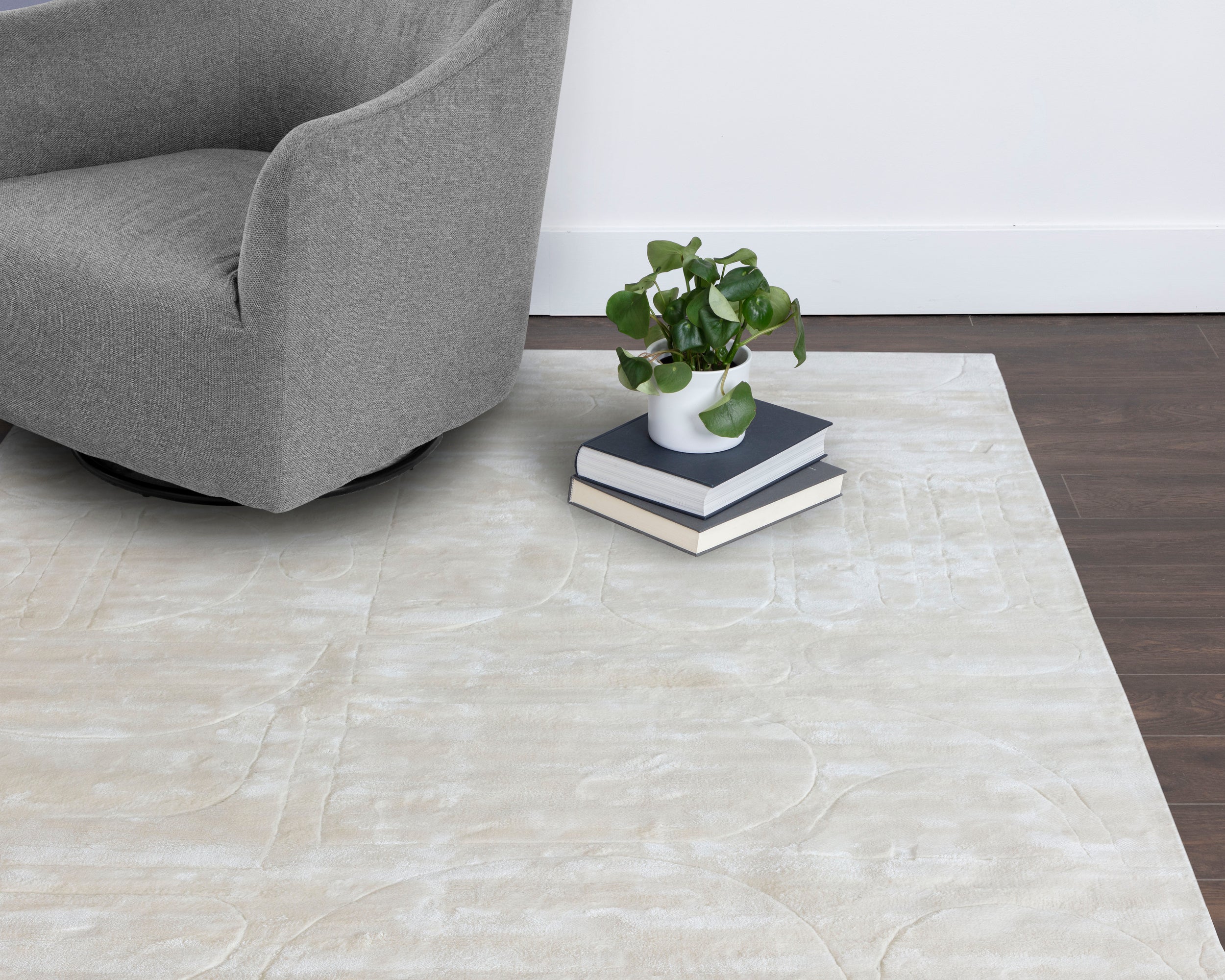 Caruso Hand-Loomed Rug - Cream / Ivory - 10' X 14'