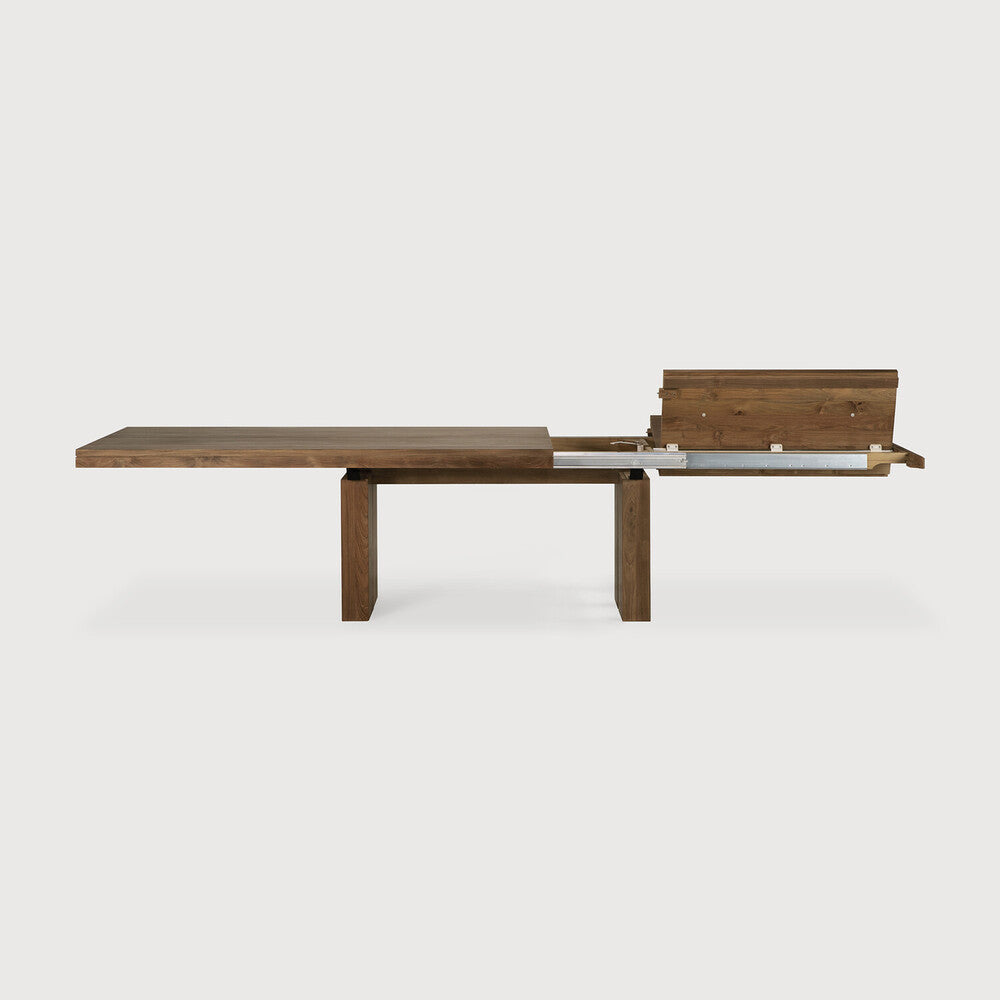 Double Extendable Dining Table | Teak | Rectangular