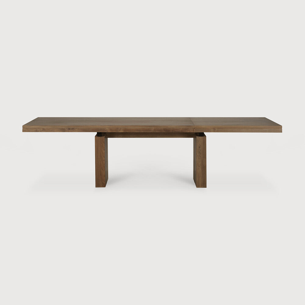 Double Extendable Dining Table | Teak | Rectangular