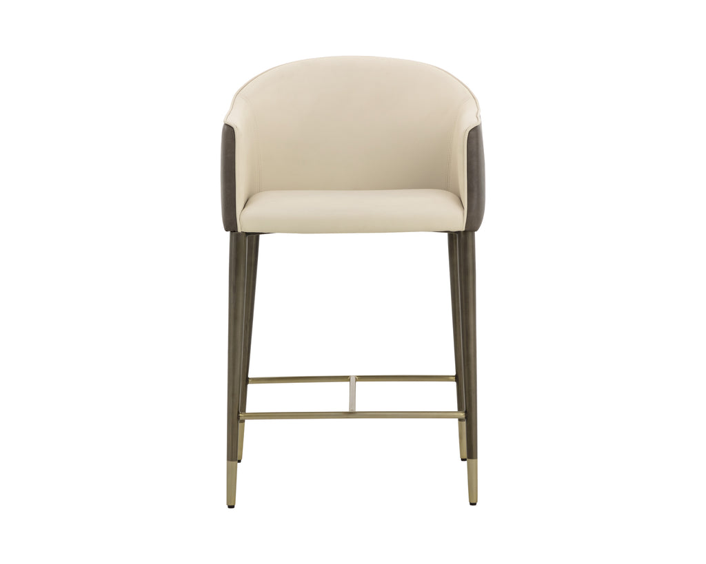 Kylin Counter Stool - Dillon Cream / Bravo Ash