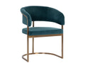 Marris Dining Armchair - Gold - Danny Teal