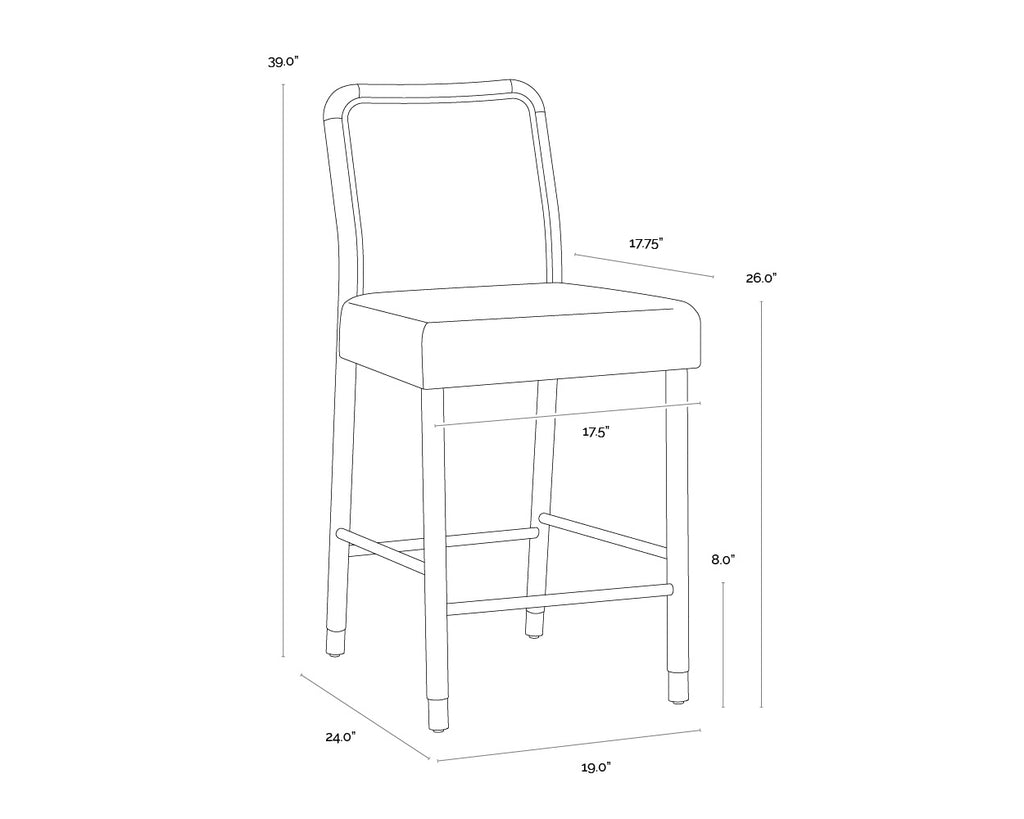Jeno Counter Stool - Meg Olive