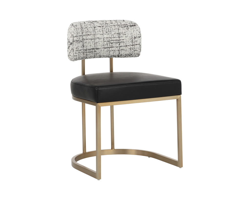 Larissa Dining Chair - Bravo Black / Halton Birch