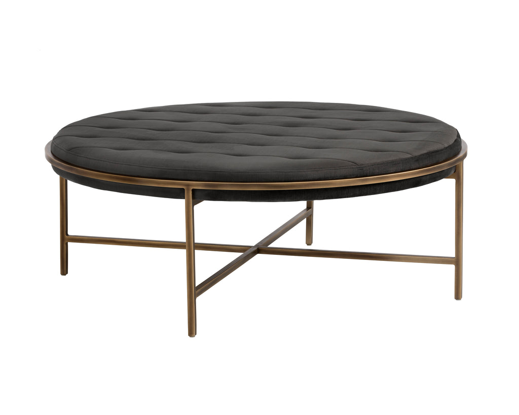 Ethel Ottoman - Round - Piccolo Pebble