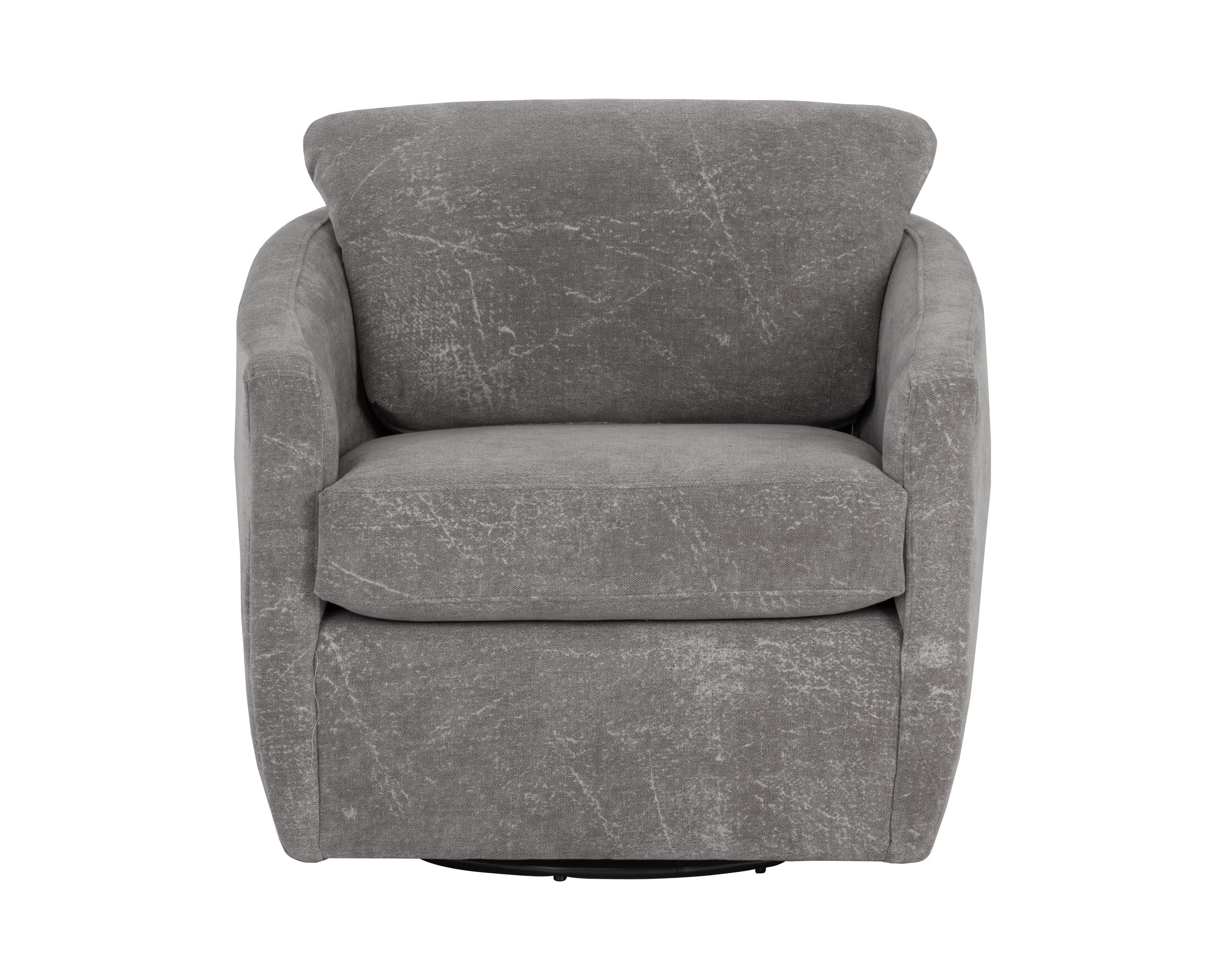 Irina Swivel Lounge Chair - Nepal Pebble