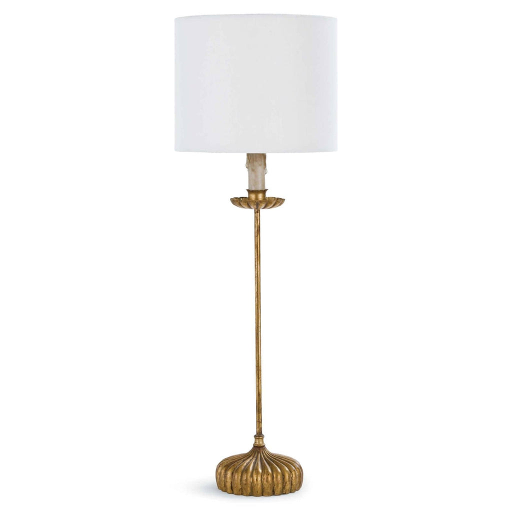 Clove Stem Buffet Table Lamp | Natural Linen Shade