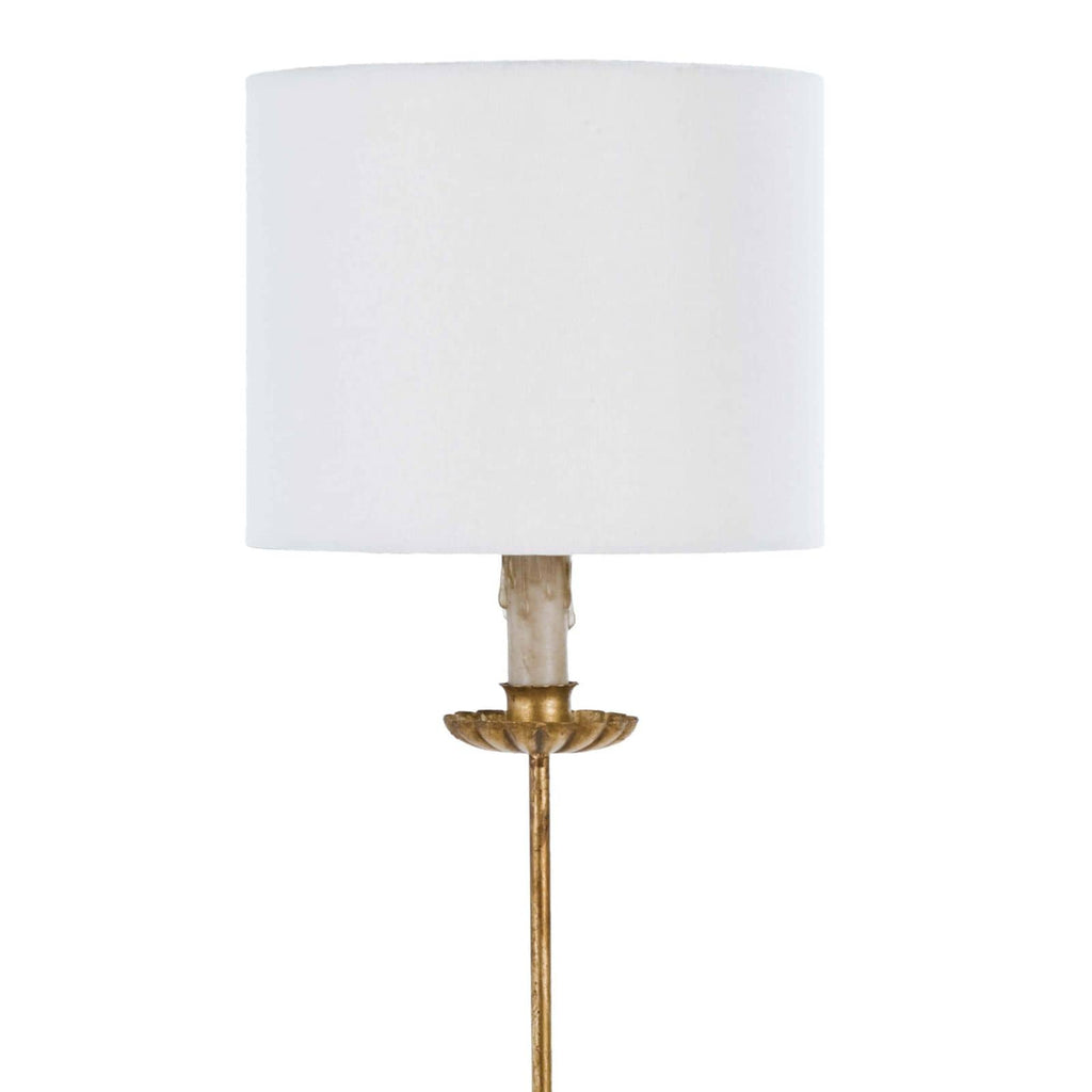 Clove Stem Buffet Table Lamp | Natural Linen Shade