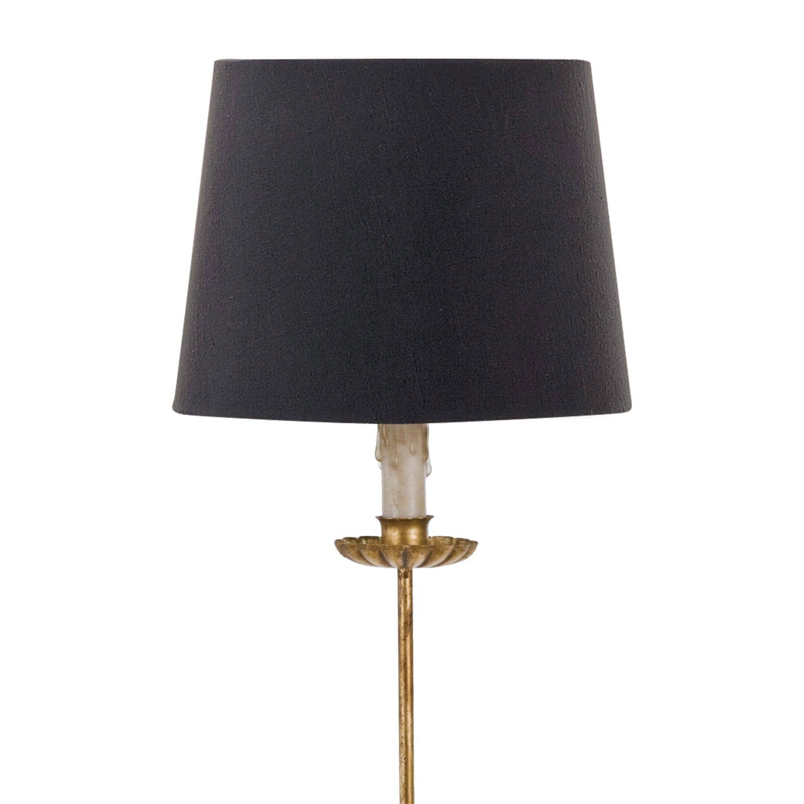Clove Stem Buffet Table Lamp | Black Shade