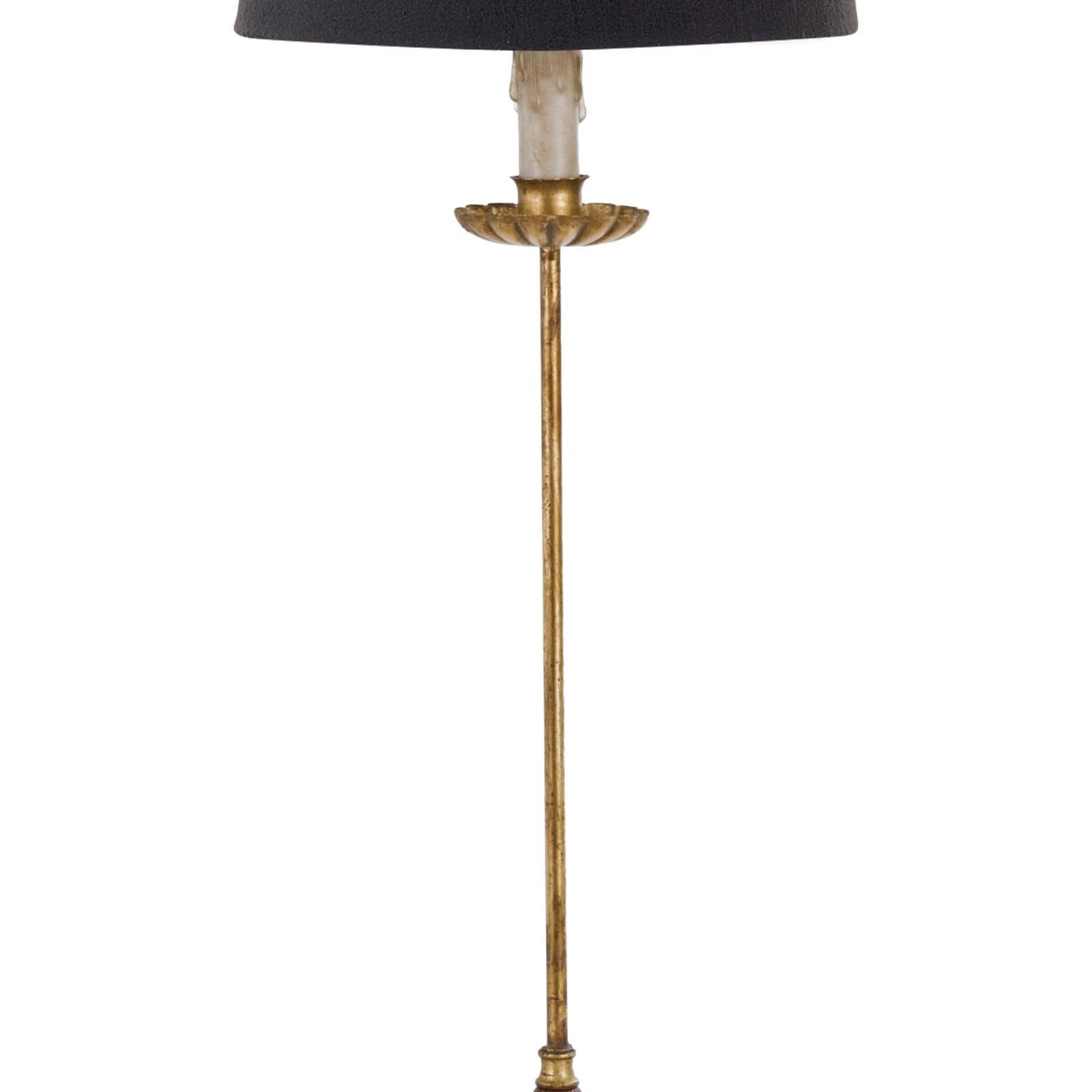 Clove Stem Buffet Table Lamp | Black Shade
