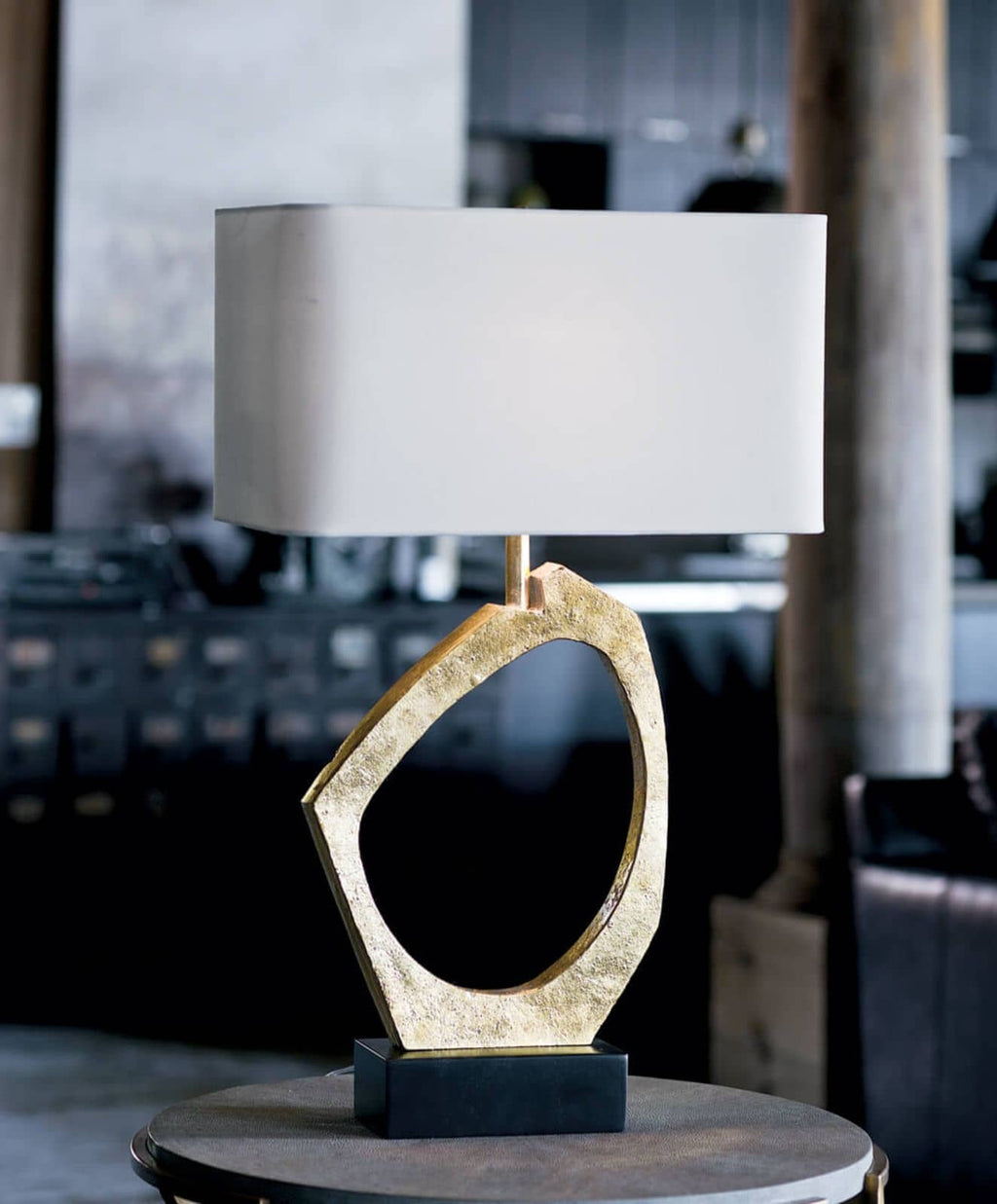 Manhattan Table Lamp | Gold Leaf