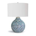 Chevron Bone Table Lamp | Indigo