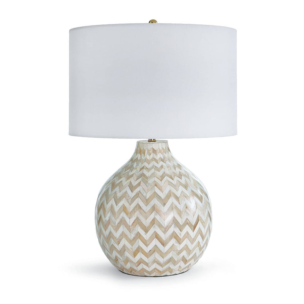 Chevron Bone Table Lamp | Natural