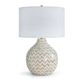 Chevron Bone Table Lamp | Natural