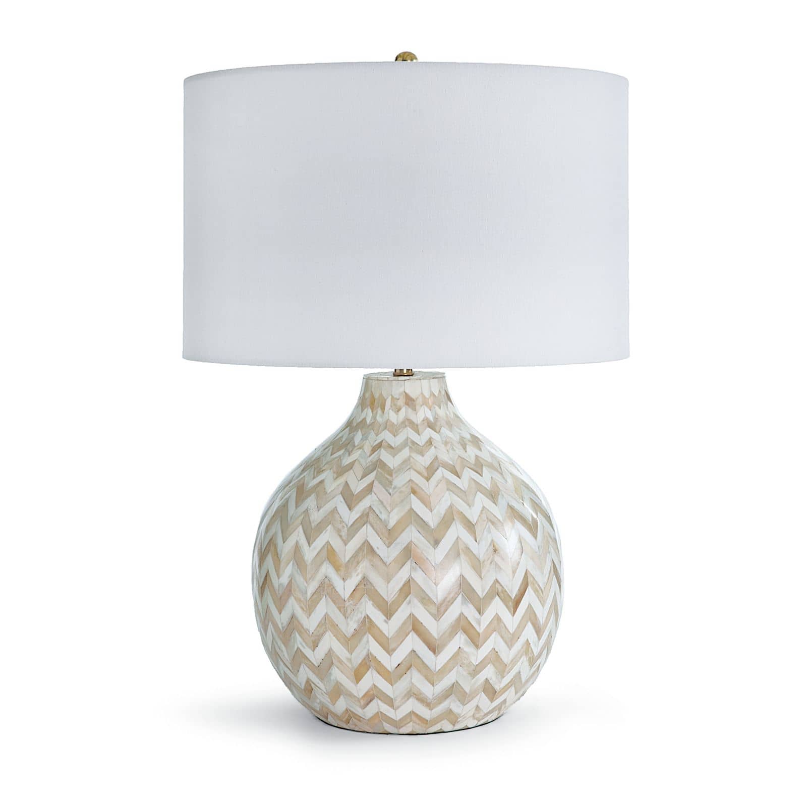 Chevron Bone Table Lamp | Natural