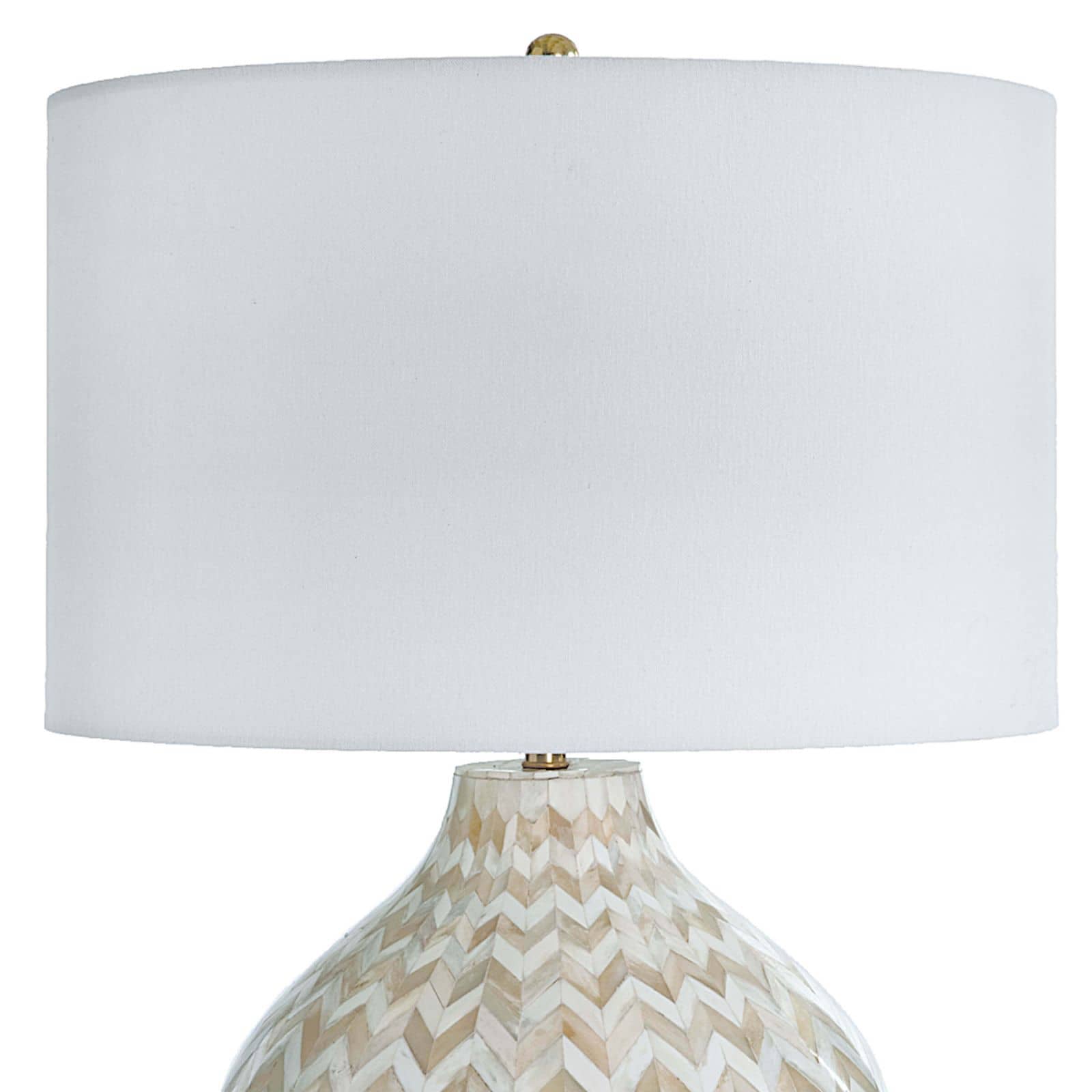 Chevron Bone Table Lamp | Natural