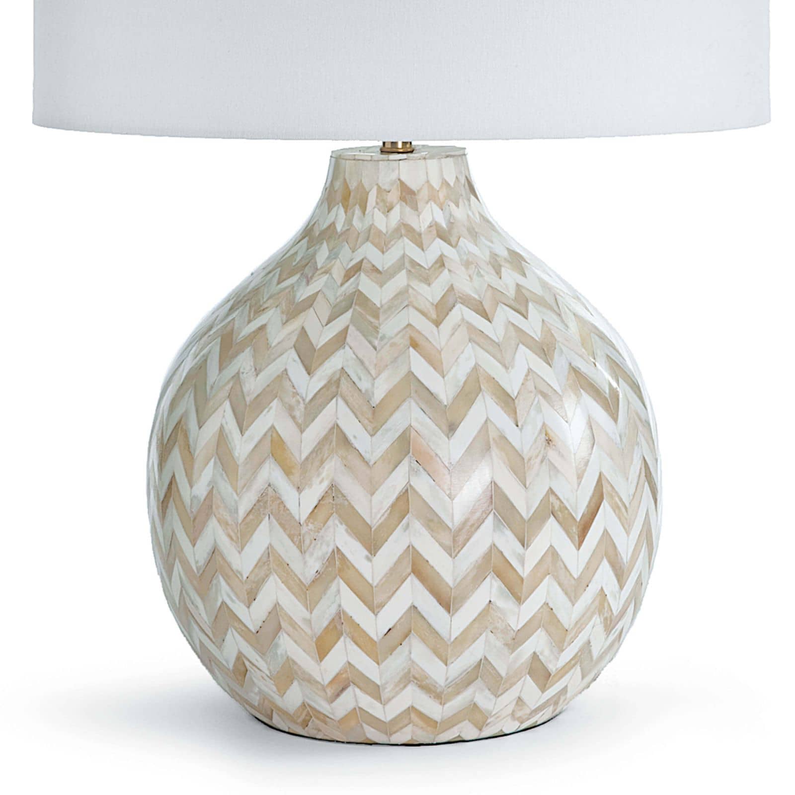 Chevron Bone Table Lamp | Natural