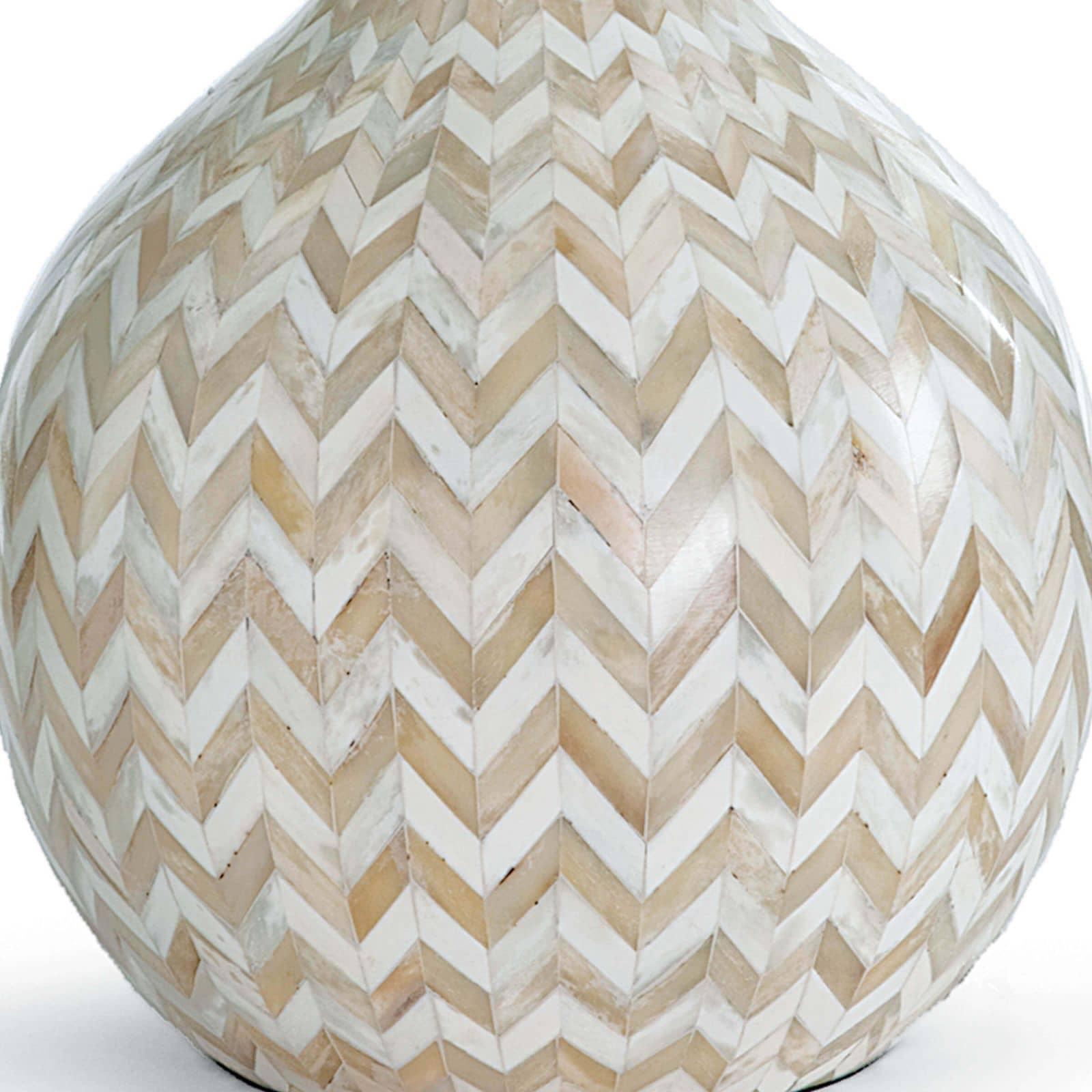 Chevron Bone Table Lamp | Natural