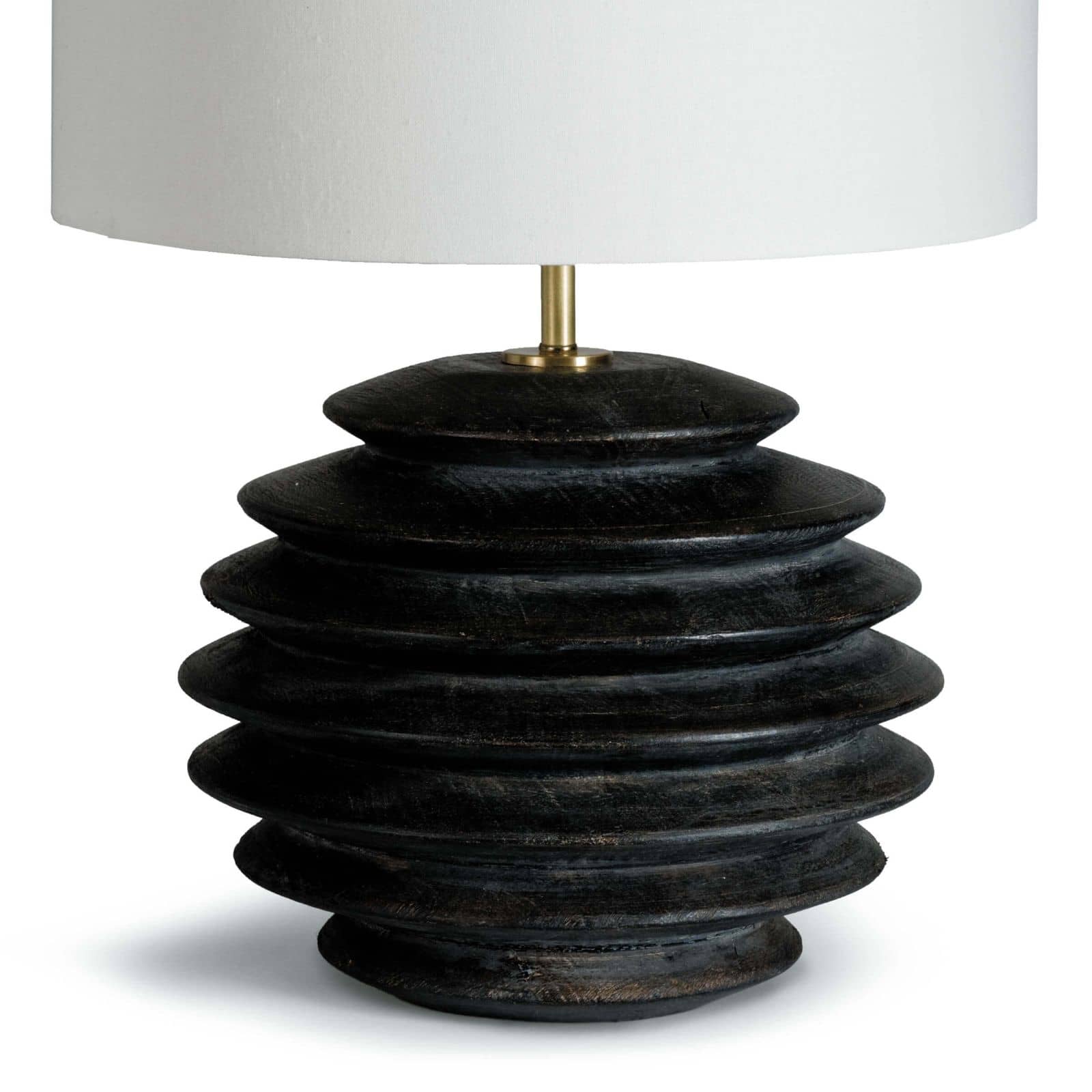 Accordion Table Lamp Round | Ebony