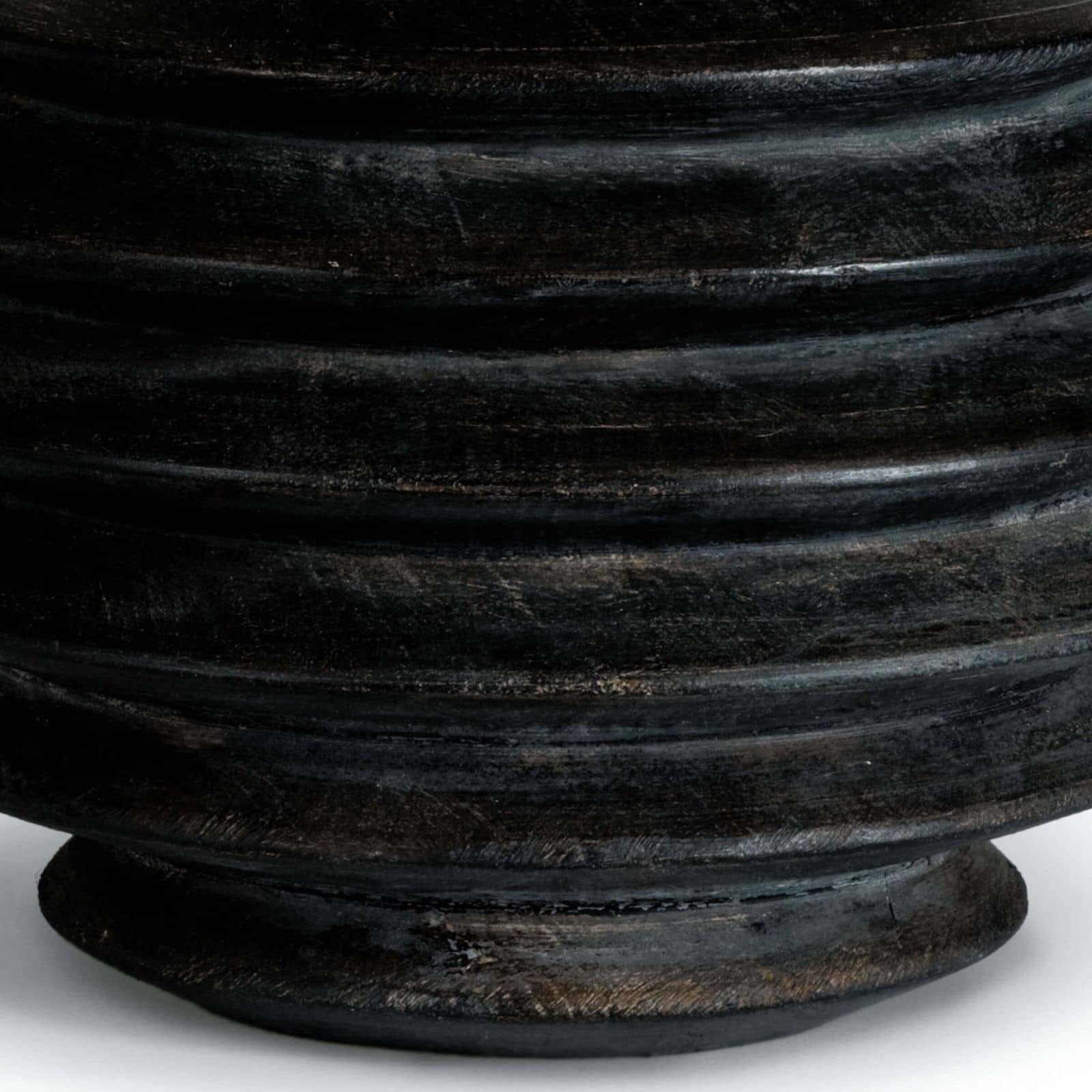 Accordion Table Lamp Round | Ebony