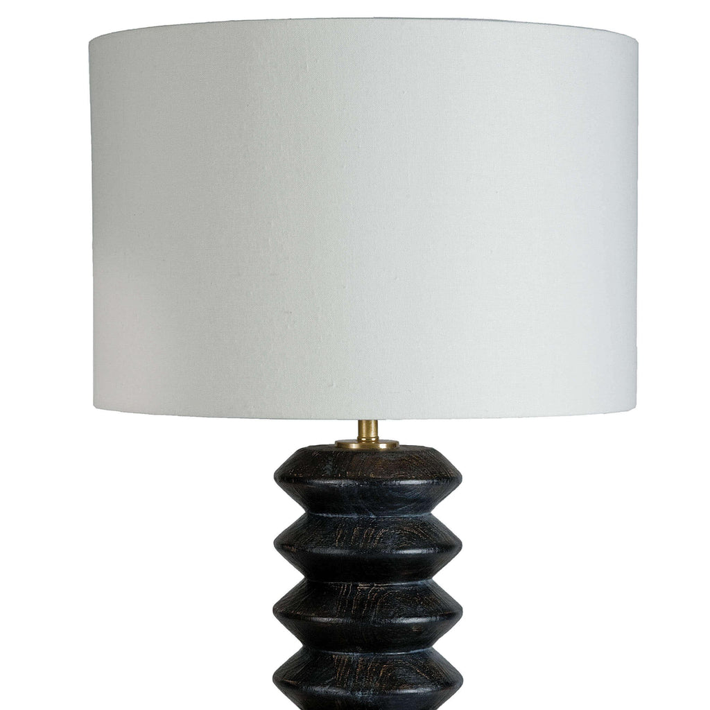 Accordion Table Lamp | Ebony