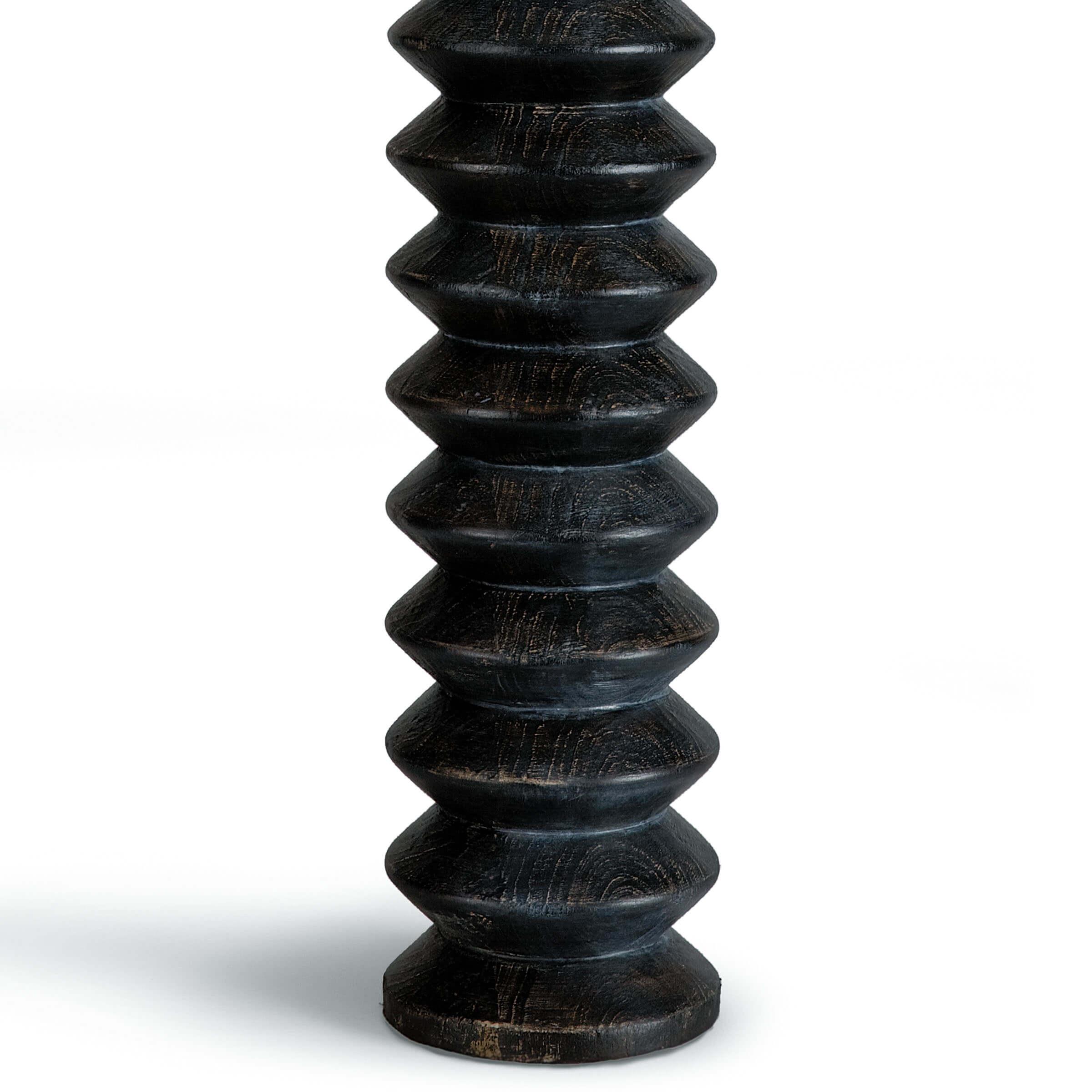 Accordion Table Lamp | Ebony
