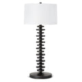 Fishbone Buffet Table Lamp | Ebony