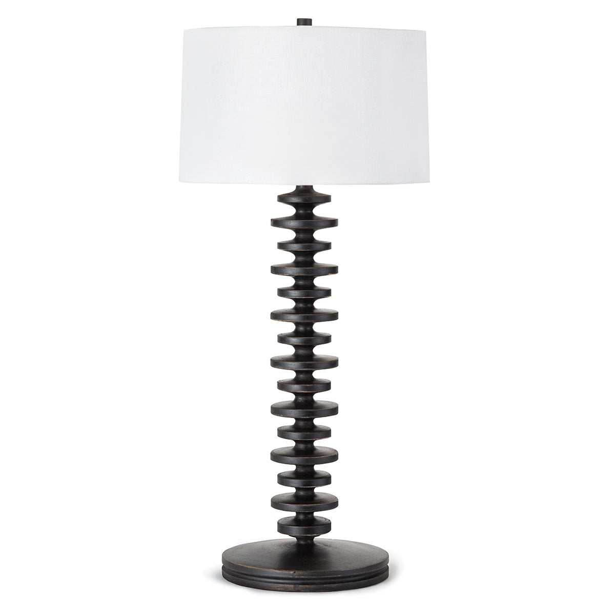 Fishbone Buffet Table Lamp | Ebony