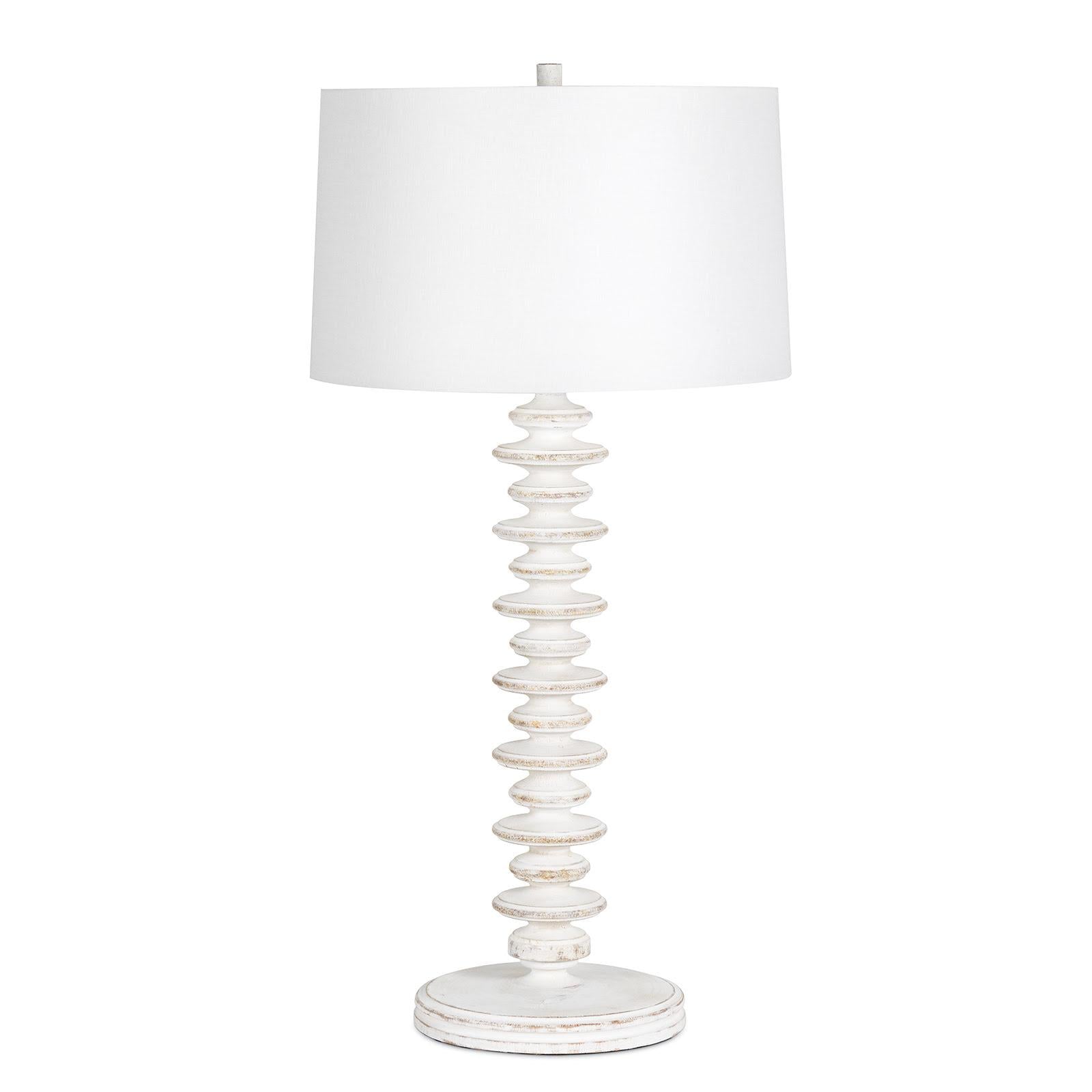 Fishbone Buffet Lamp | White Wash