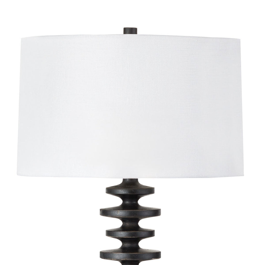 Fishbone Buffet Table Lamp | Ebony