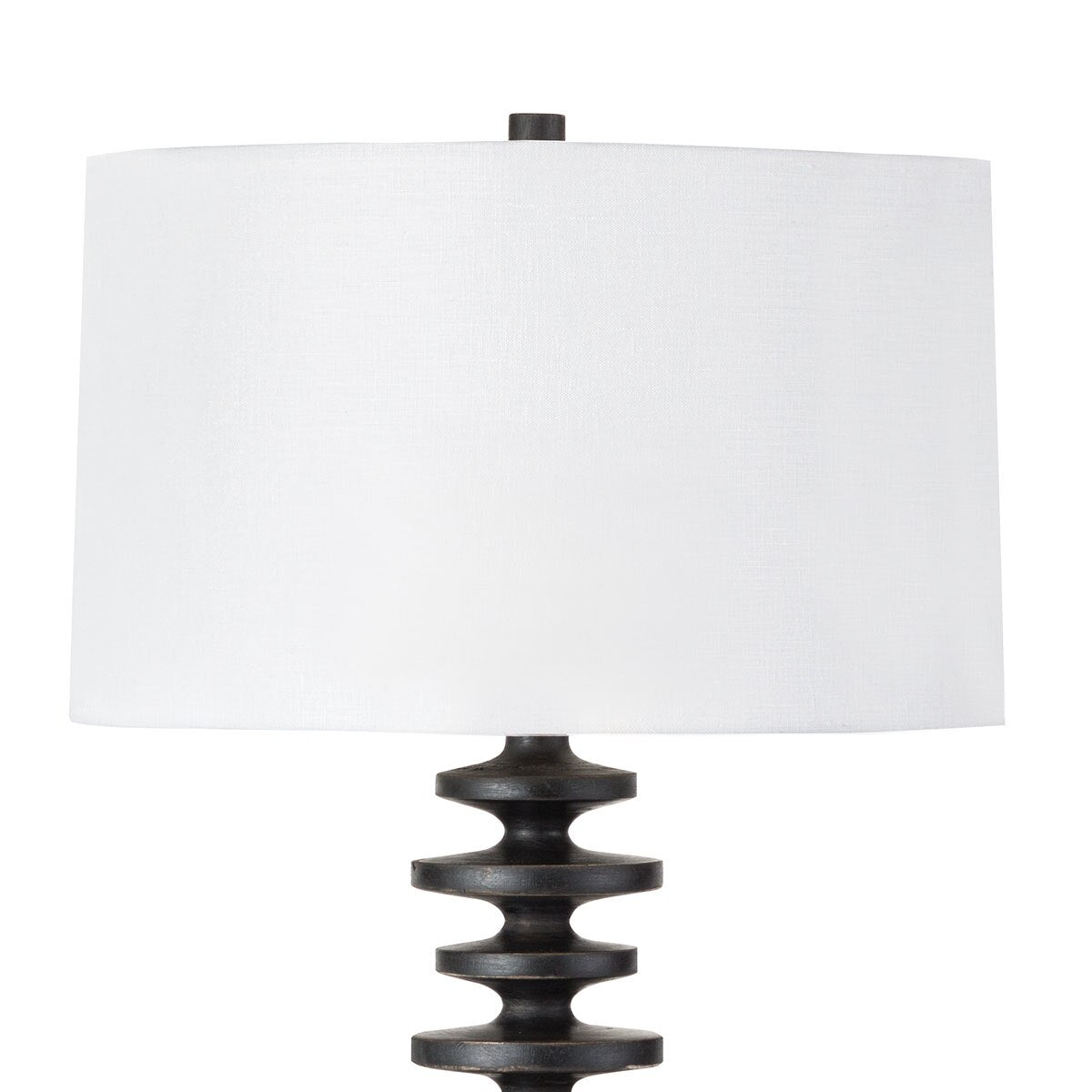 Fishbone Buffet Table Lamp | Ebony