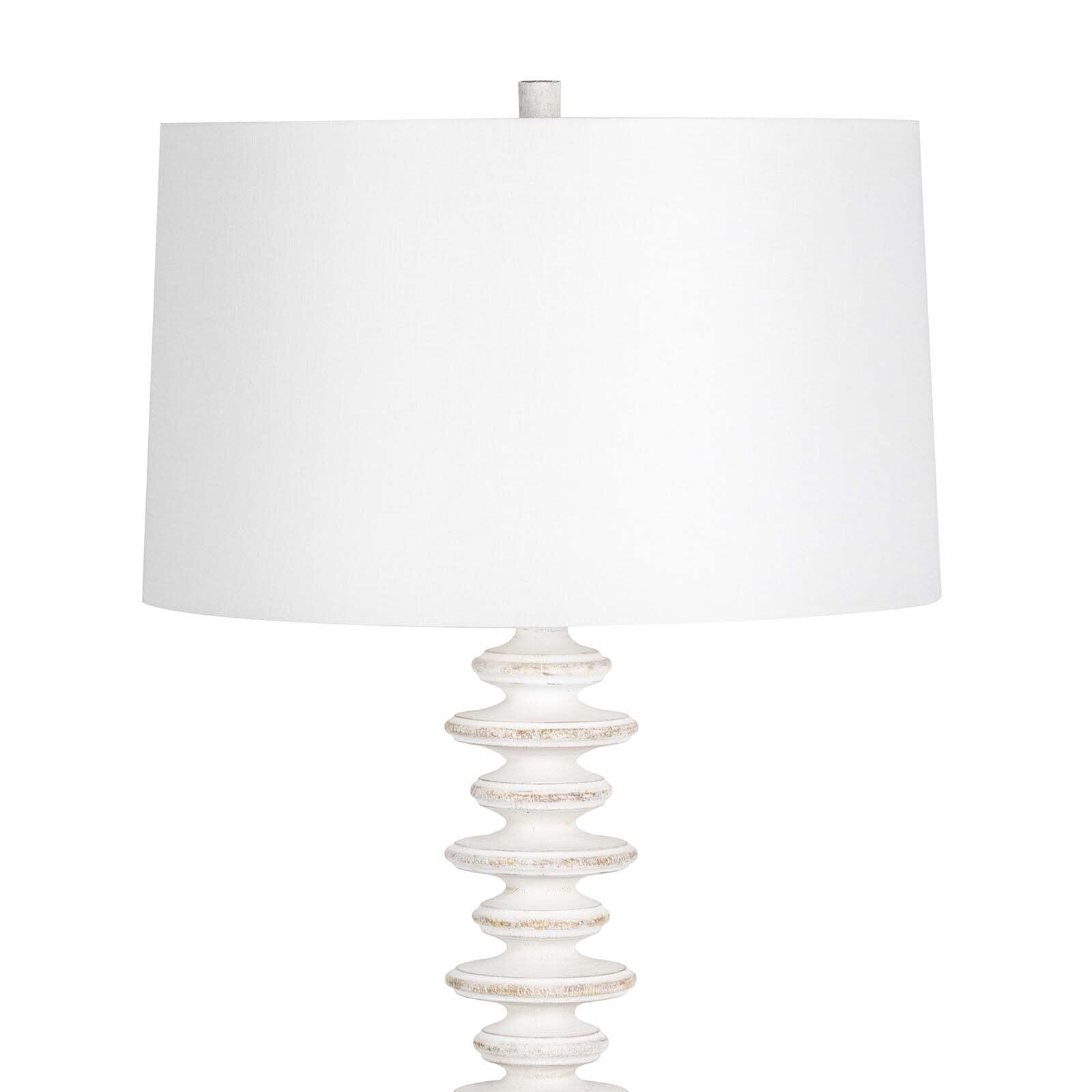 Fishbone Buffet Lamp | White Wash