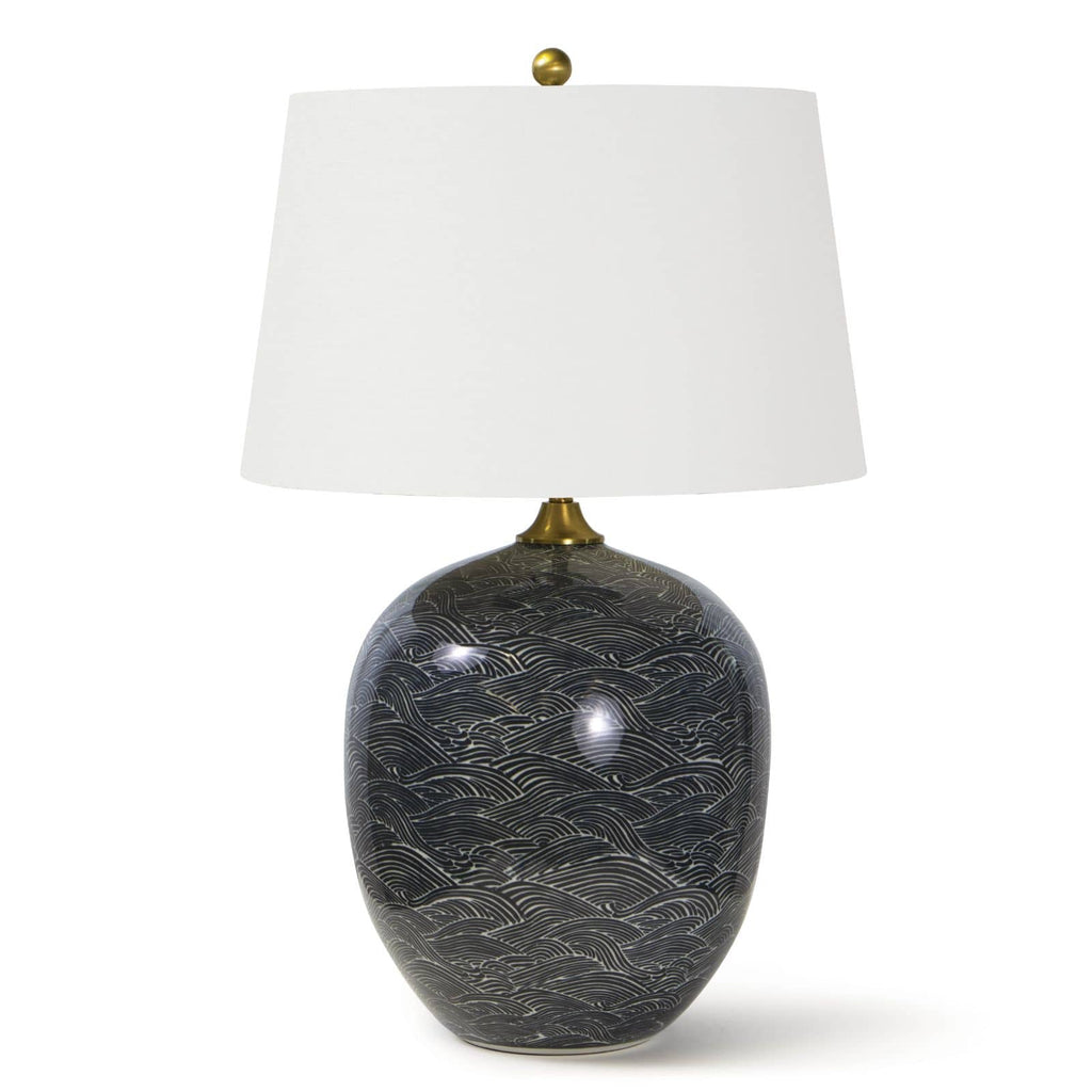 Harbor Ceramic Table Lamp | Black