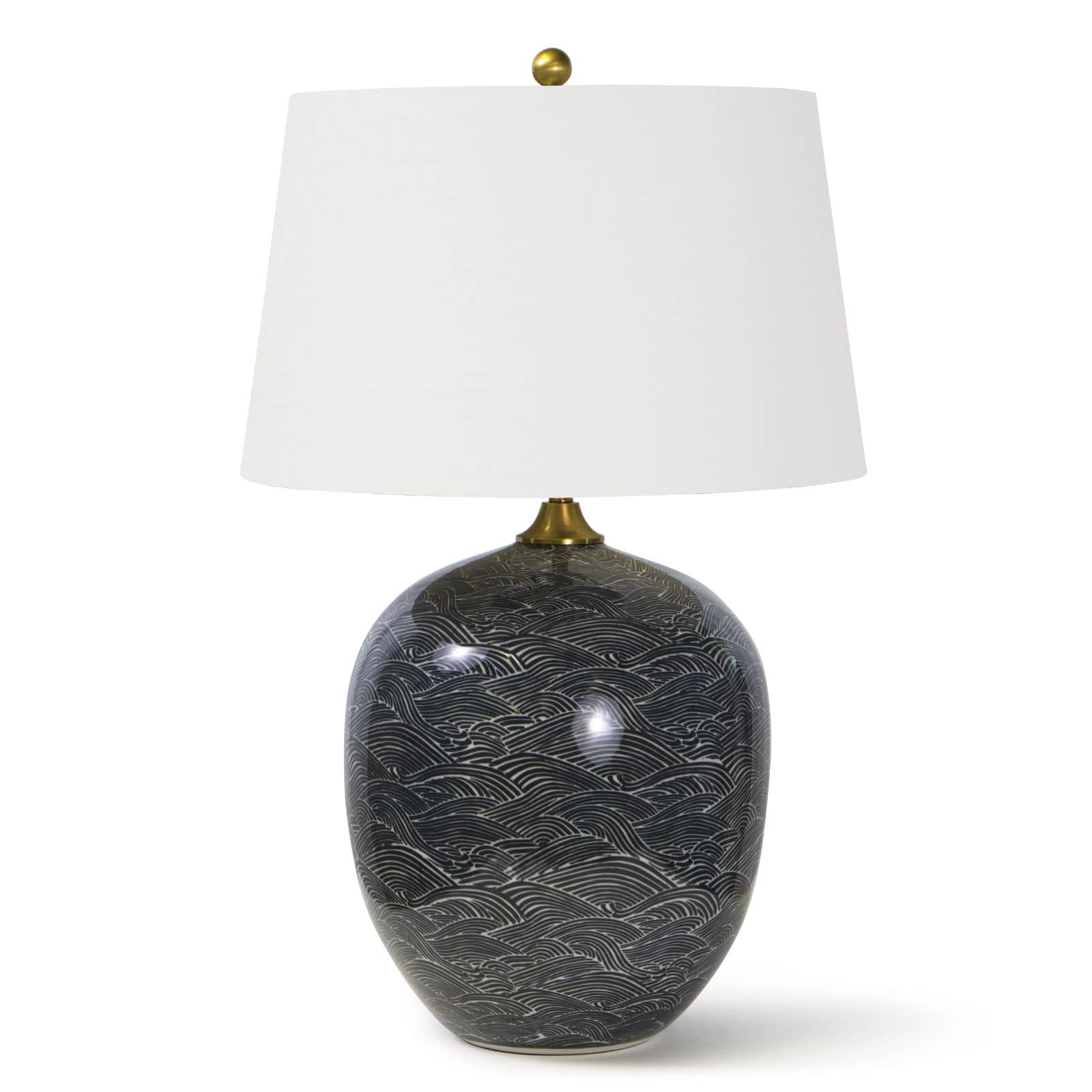 Harbor Ceramic Table Lamp | Black