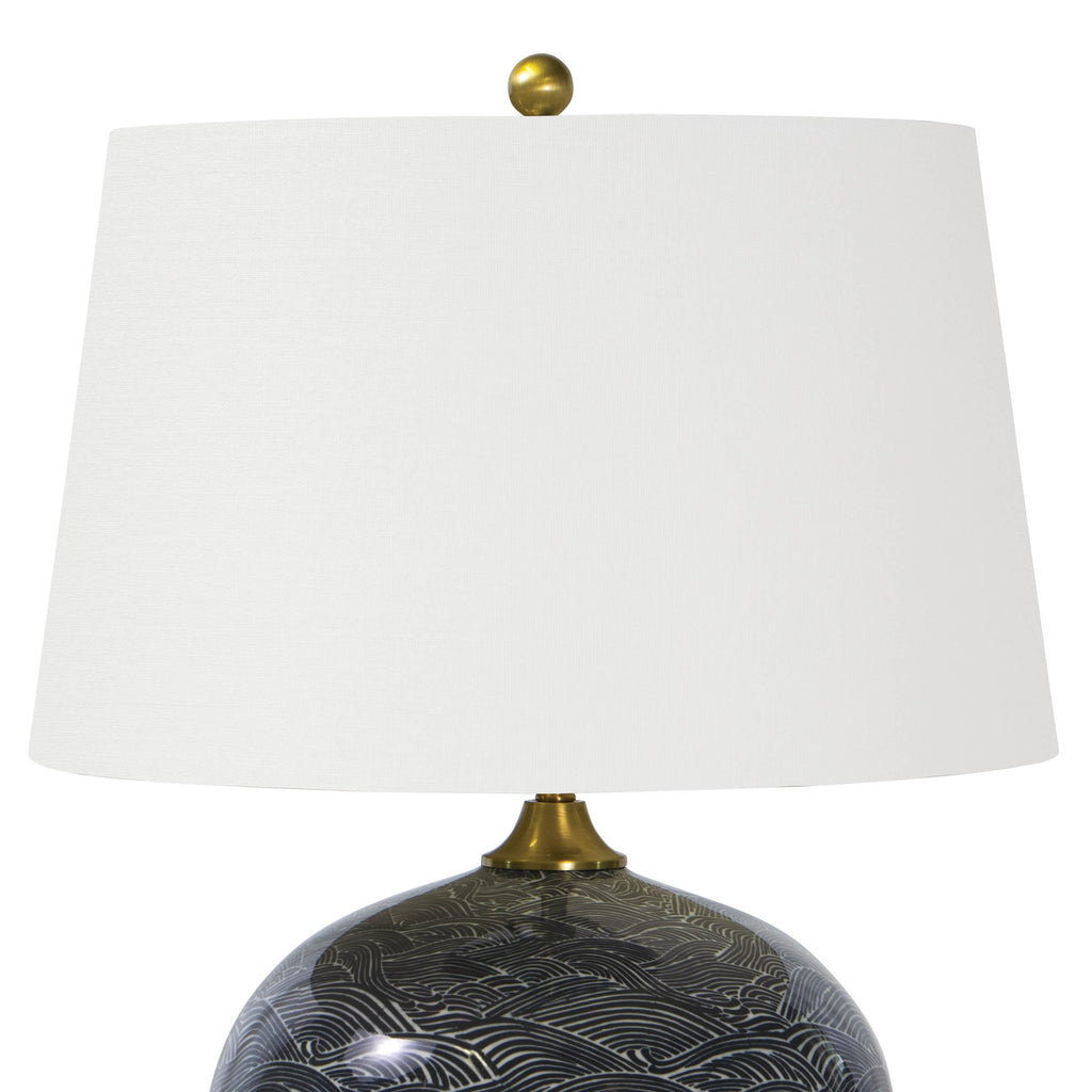 Harbor Ceramic Table Lamp | Black